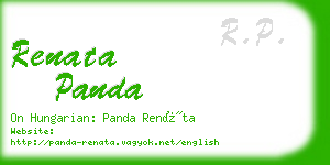 renata panda business card